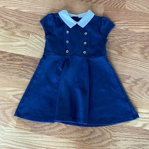 Janie and Jack 
Button Collared Ponte Dress 2t